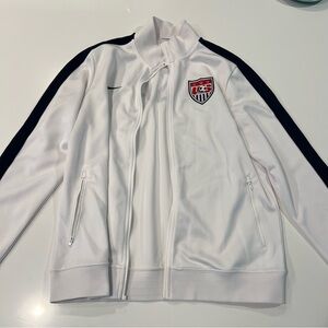 Nike US Soccer White Track Jacket Large